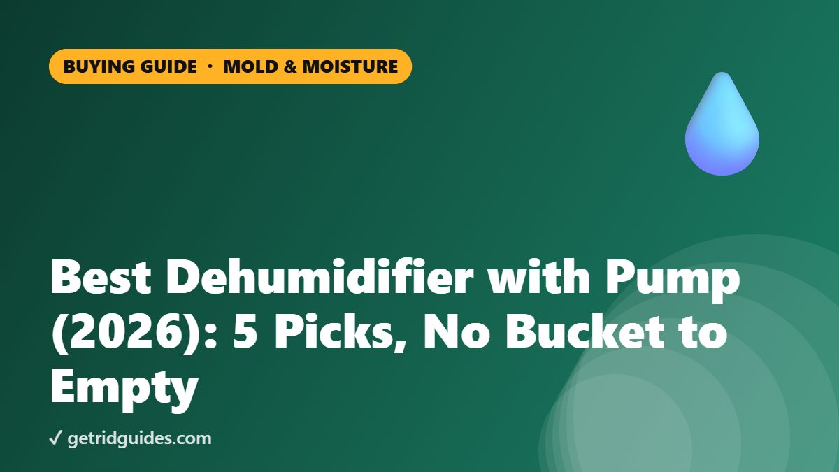 Best Dehumidifier with Pump (2026): 5 Picks, No Bucket to Empty