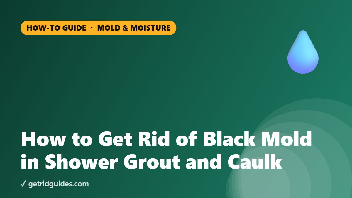 How to Get Rid of Black Mold in Shower Grout and Caulk