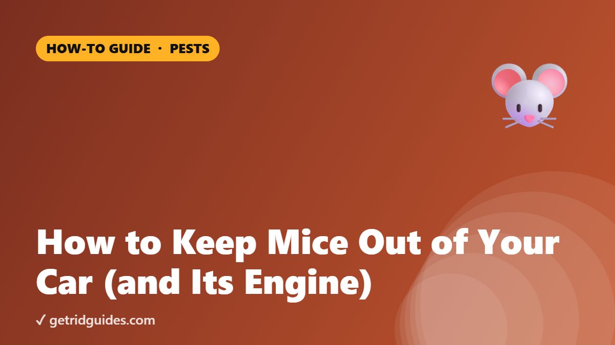 How to Keep Mice Out of Your Car (and Its Engine)