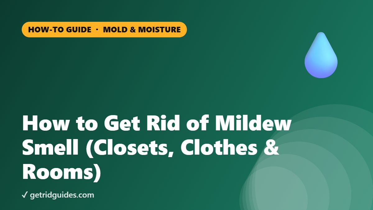 How to Get Rid of Mildew Smell (Closets, Clothes & Rooms)