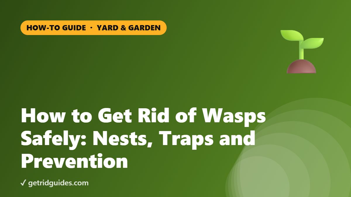 How to Get Rid of Wasps Safely: Nests, Traps and Prevention